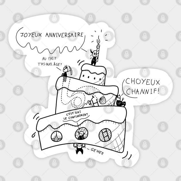 Joyeux anniversaire Sticker by Droledevie